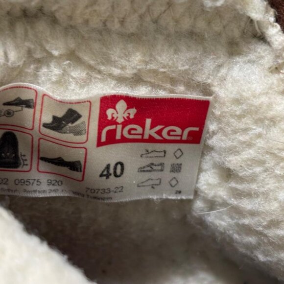 Rieker Boots Women  Zipper on inside of boots  Size 9 NEW - Picture 7 of 9